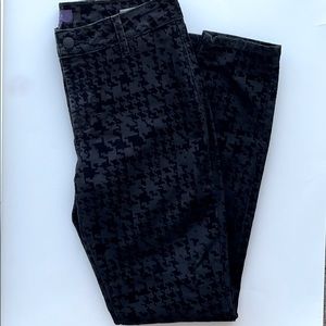 NYDJ Geometric Super Skinny Black Jeans